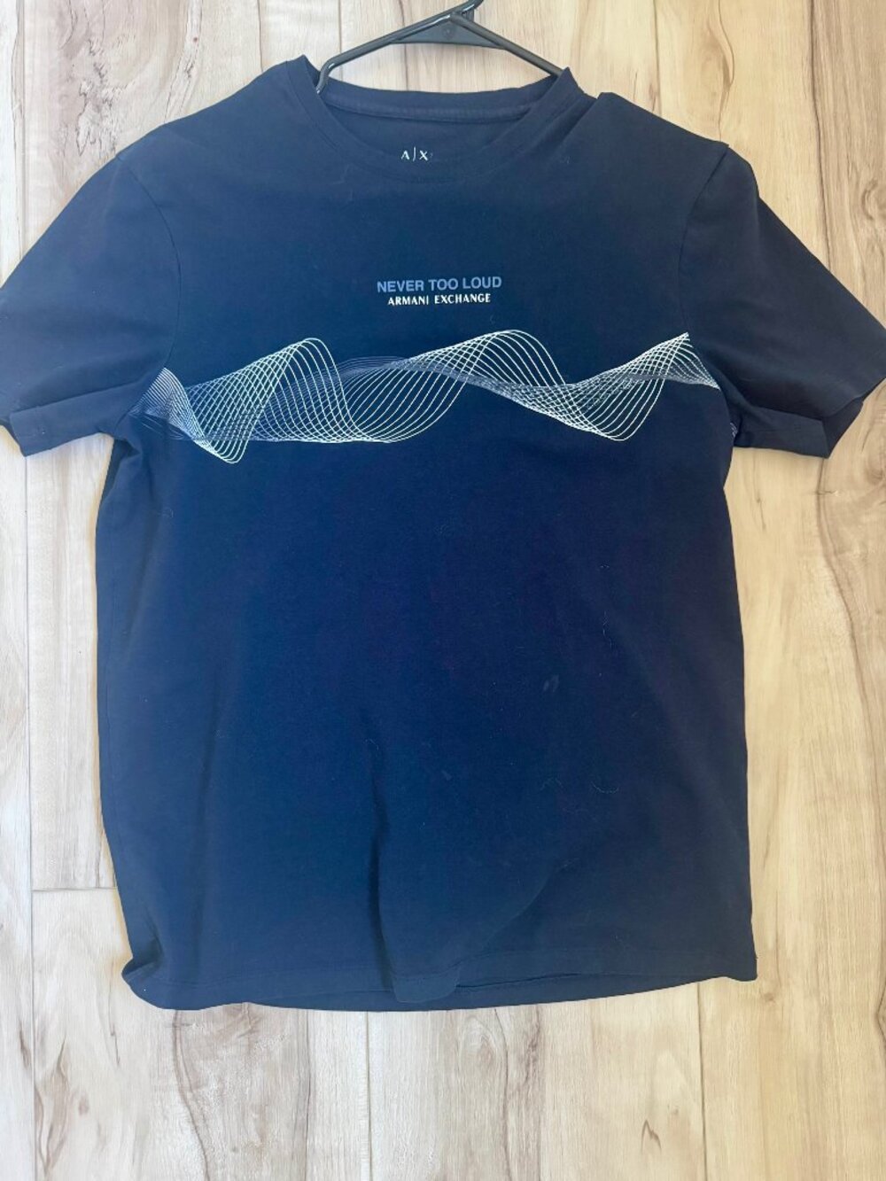 Armani Exchange T Shirt Mens S Navy Blue Short Sleeve